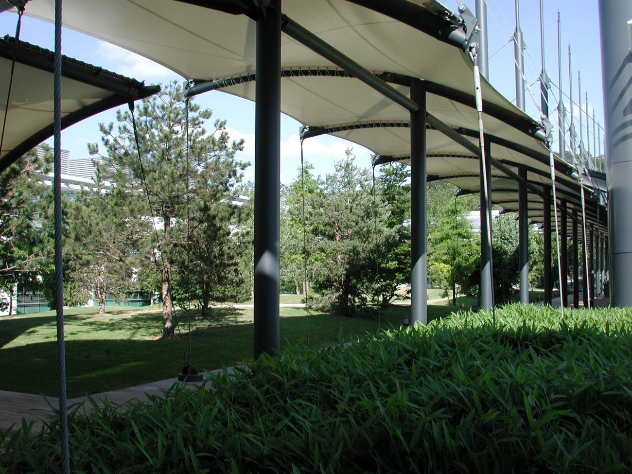 Lyon Campus Verrazzano allée ombragée